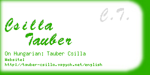 csilla tauber business card